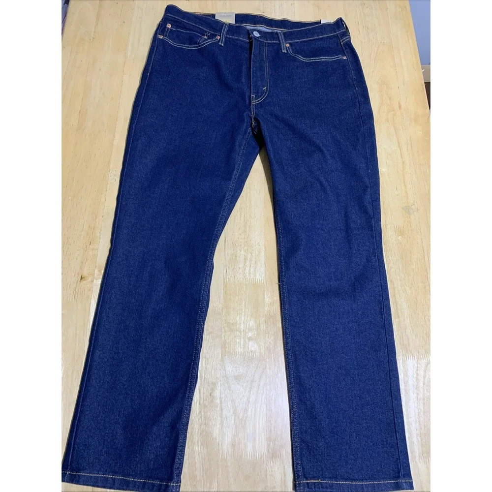 Levi's 514 Men's Straight Fit Stretch Jeans Rinsed Blue W36X30L
